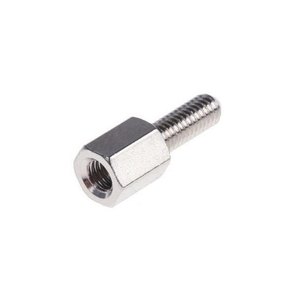 Newport Fasteners Hex Standoff, #4-40 Thrd Sz, Brass Zinc Plated, 1/4" Hex W, 440 PK 4530-440-B-12 - main